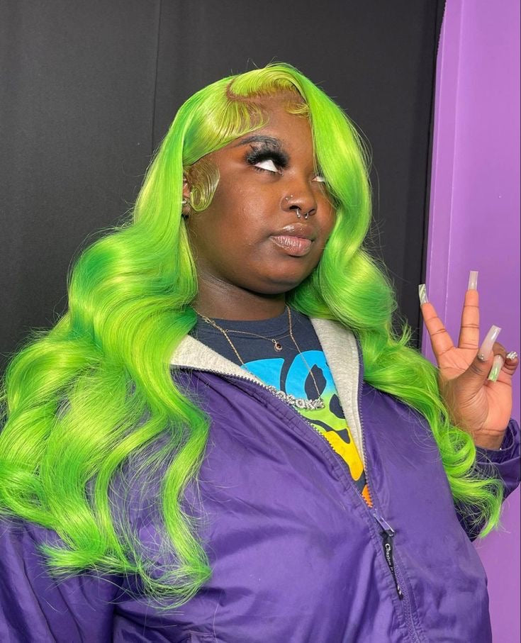 LIME GREEN WIGS